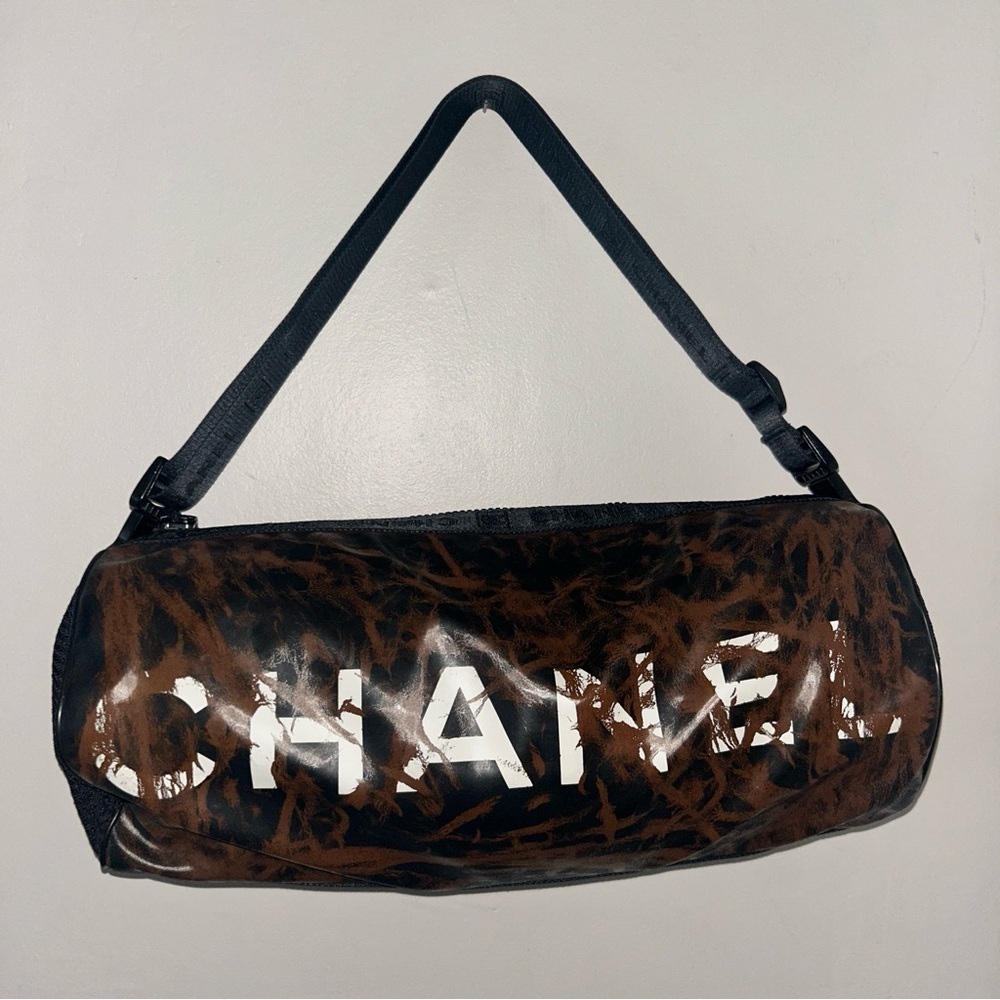 VINTAGE CHANEL Bag Chanel Sports Line Shoulder Bag Black - Picture 7 of 16